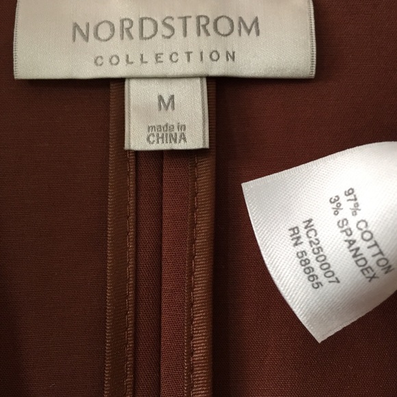 Nordstroms rust brown cotton boxy blazer jacket - Picture 5 of 6
